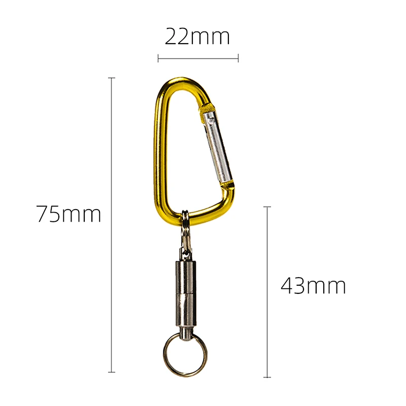 

Portable Magnetic Carabiner Metal Buckle Release Lanyard Quick Release Clips