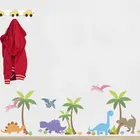 Динозавр Фреска для детской комнаты Декор Спальни Мультфильм Сафари роспись искусство Diy ПВХ Животные домашняя наклейка