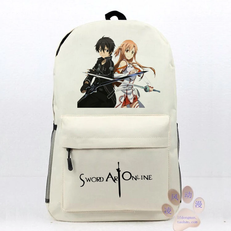 Рюкзак для косплея Sword Art Online SAO Kirito школьная сумка через плечо студентов дорожный