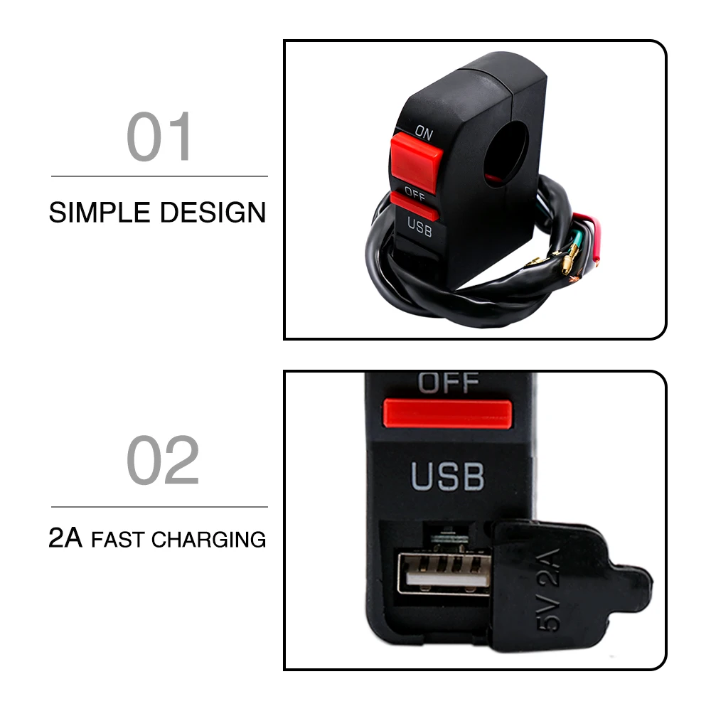 Универсальные мотоциклетные переключатели ZS выключатель на руль мотоцикла