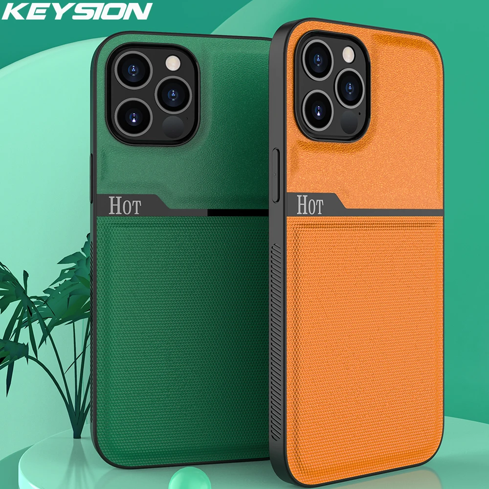 Модный чехол KEYSION для телефона iPhone 12 Pro Max сращивающаяся задняя крышка из