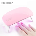 Сушилка для ногтей ROHWXY 6 Вт, портативная мини-лампа для маникюра с usb-зарядкой, Быстросохнущий гель для ногтей для домашнего использования, инструменты для дизайна ногтей