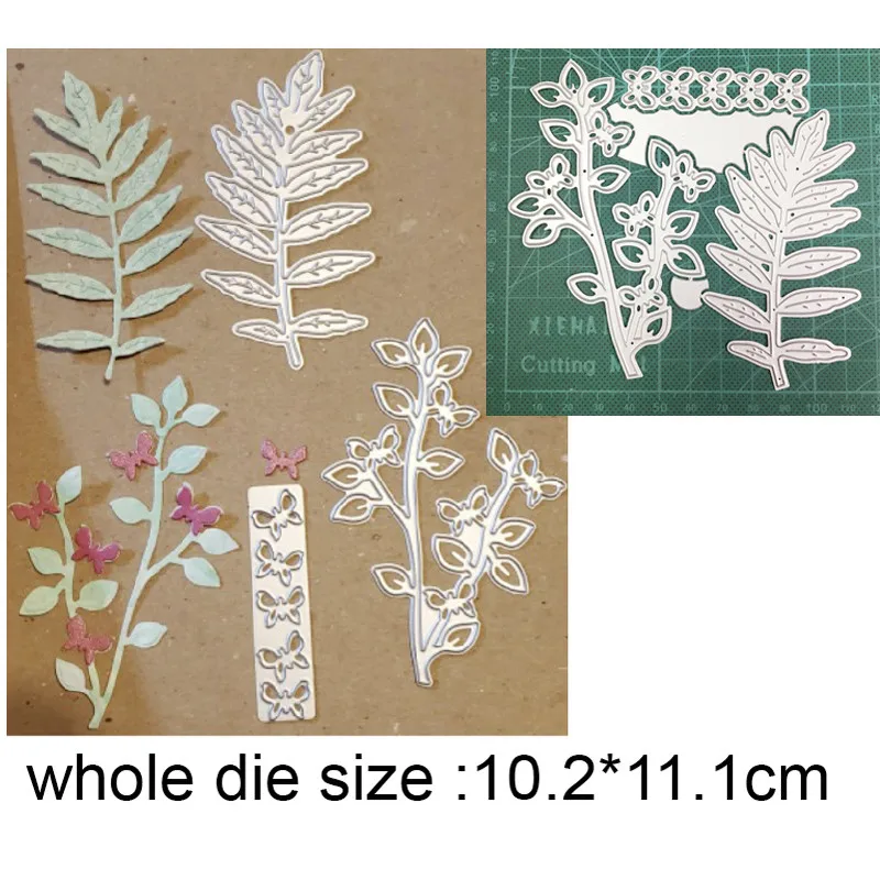 

Wildflower Leafy Branch New 2021 Metal Cutting Dies for Scrapbooking Paper and Card Making Decorative Embossing Dies Craft dies