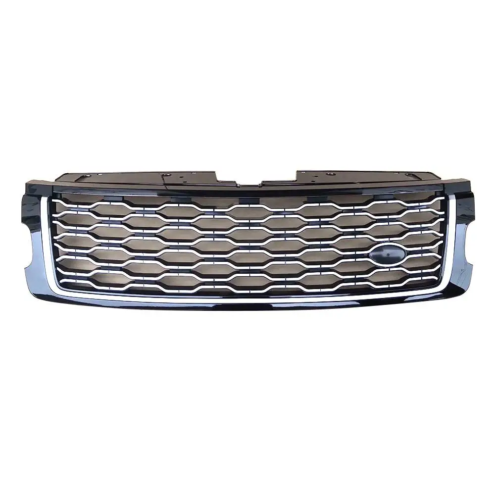 Black Silver Стиль подходит для Land Rover Range Rover Передняя решетка сетки - Цвет: Black Silver
