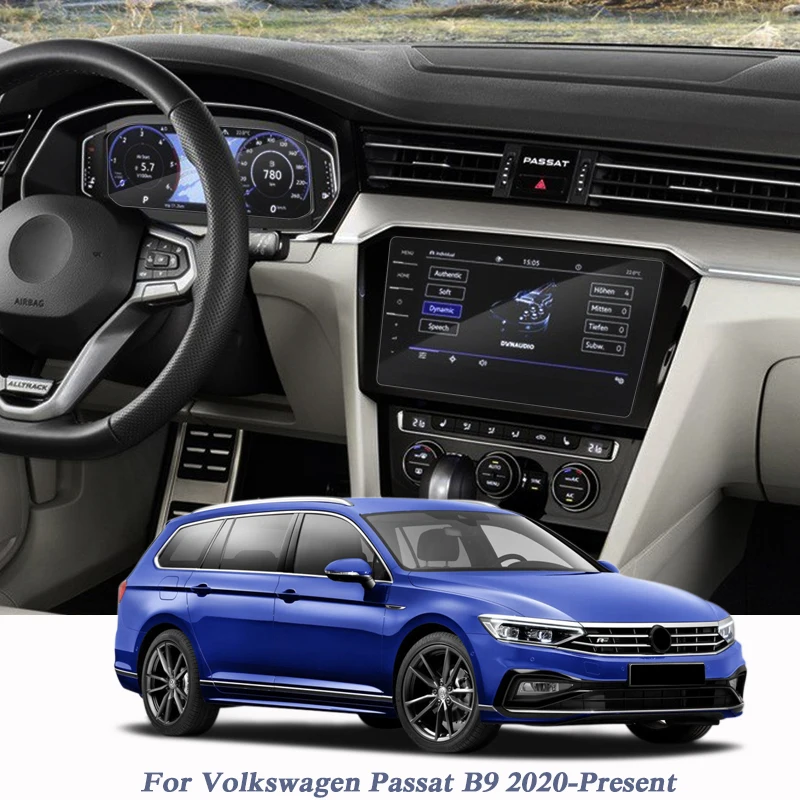 

Стайлинг автомобиля, защитная пленка для экрана приборной панели GPS-навигатора для Volkswagen Passat B9 2020-наклейка в подарок, автомобильные аксессу...