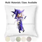 Наволочка для подушки Gacha Lisa, наволочка из хлопка и льна, Лиза геншин, Импакт Gi Mihoyo Games, фиолетовая ведьма, эстетический Креатив