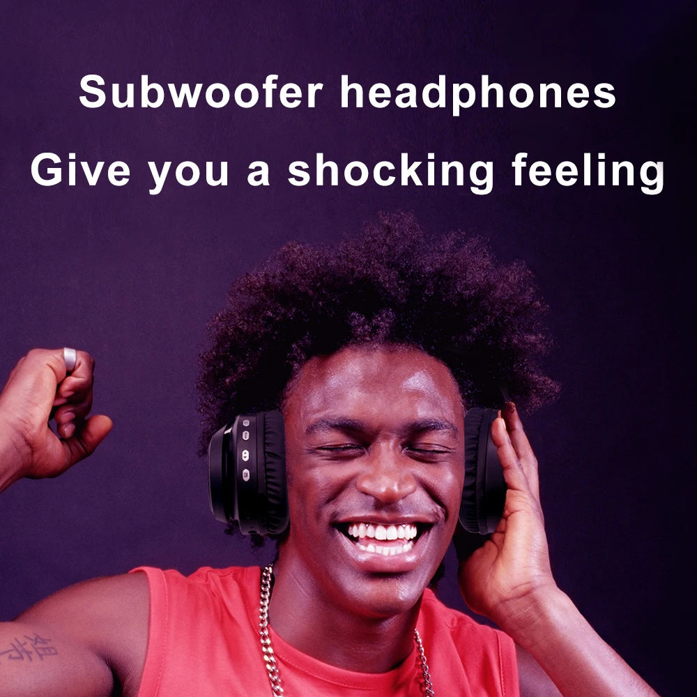 

B-06 Head-Mounted 5.0 Wireless Headphones Bluetooth Earphone Stereo Noise Reduction Movement Call Function Earbud for Gaming