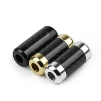 earphone slide audio adapter y line splitter for 5 0mm to 3 0mm upgrade speaker wire cable carbon fiber black gold 152050 pcs