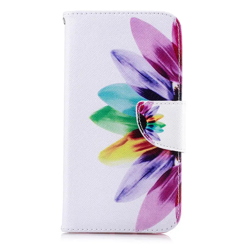 Sunflower X Чехол для телефона с откидной крышкой чехол для huawei Коврики 8 9 10 20 Lite P30 Pro Honor 10 5X 6C 7X8 8A 8C Ретро Capa, высокое качество второй кожаный чехол D07Z - Цвет: Sunflower X
