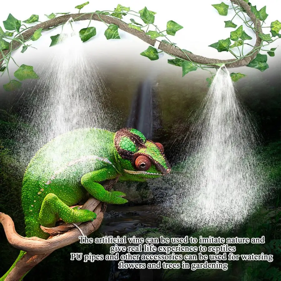 Украшение в виде лианы Террариум для рептилий ящик аквариума Складная