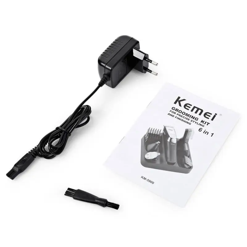 

6in1 Rechargeable Nose Hair Trimmer Precision Grooming Men Beard Clipper Shaver Washable Titanium Hair Clipper Electric Shaver