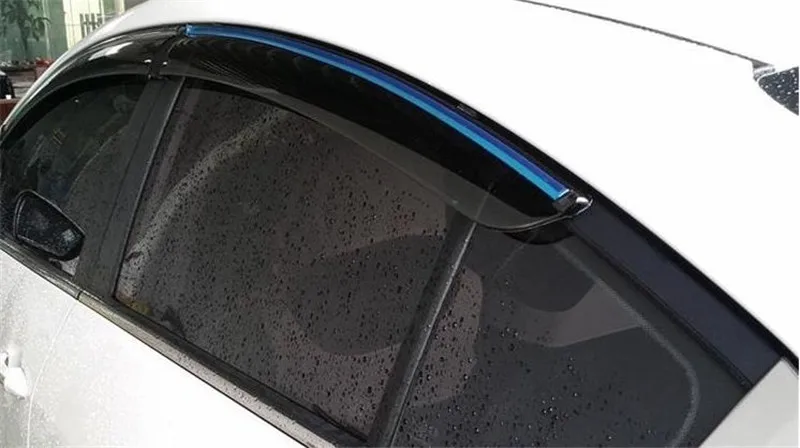 Для Nissan QASHQAI J10 J11 2008- автомобильный Стайлинг окна автомобиля дождь щит укрытия крышка ABS солнцезащитный козырек