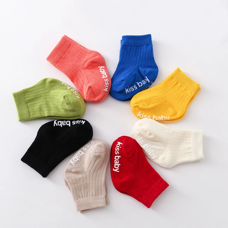 Короткие носки для новорожденных Вязаные толстые носки-башмачки маленьких