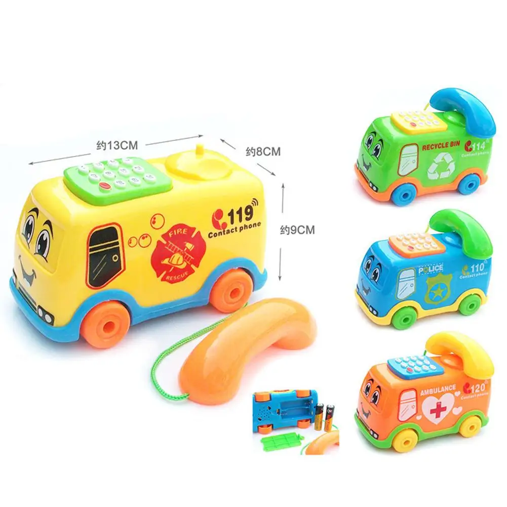 

Baby Toys Music Cartoon Bus Phone Educational Developmental Kids Toy Gift Novel Voice Toys Baby Interactive Toys
