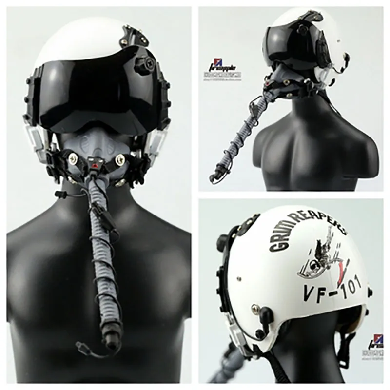 

In Stock 1/6 Soldier Pilot Helmet HGU68P+MBU12 Model Fit 12" Soldier Action Figure Dolls Toy For Fans Collection