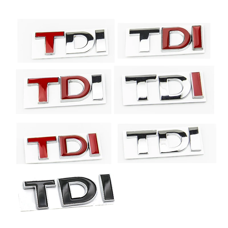 1 Новая Металлическая Эмблема TDI наклейка с логотипом для Polo Golf Jetta Passat b5 b6 GTI Touran Bora