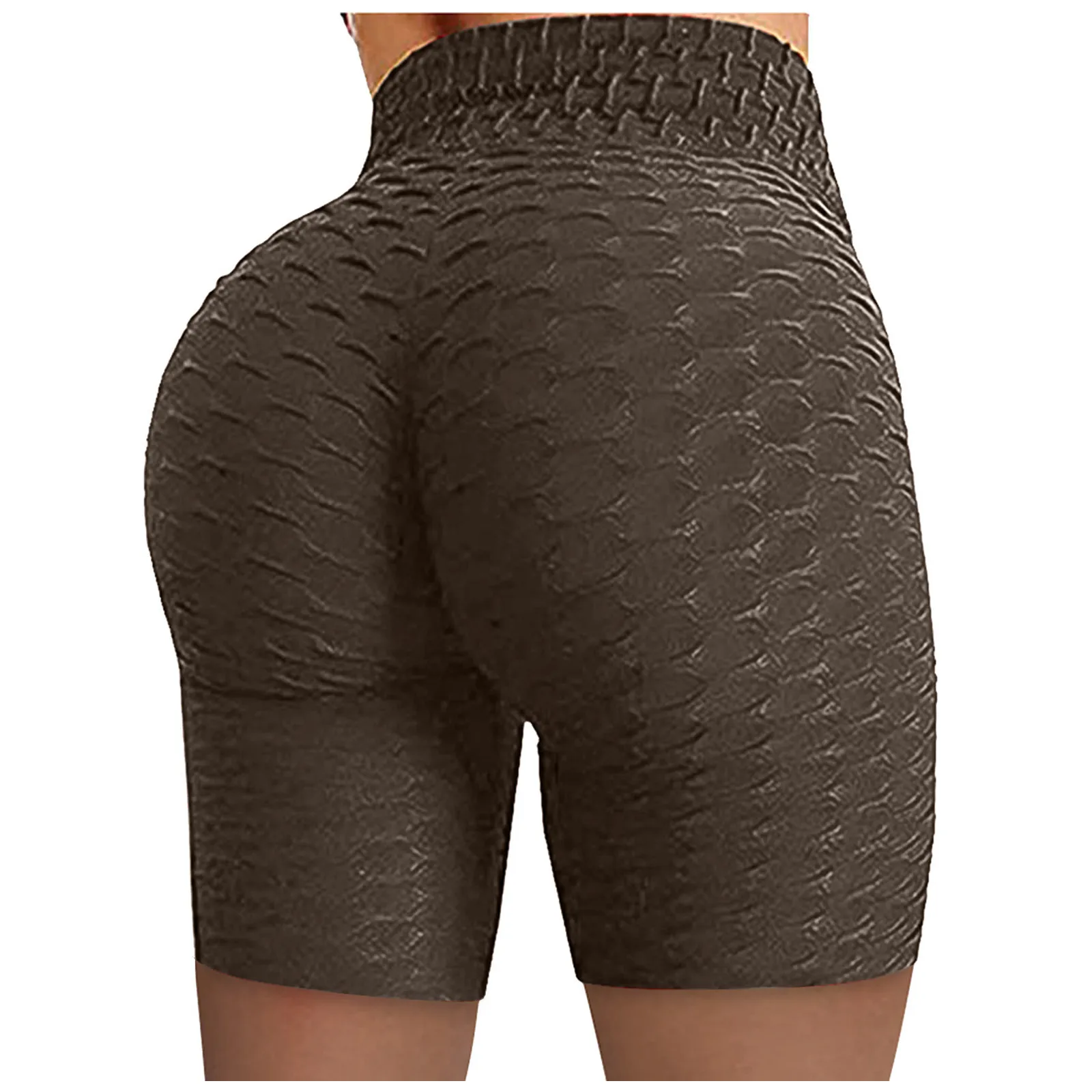 

Wrinkled Shorts Women High Waist Sports Stretch Shorts Fitness Gym Workout Running Training Butt Lifting Biker Shorts