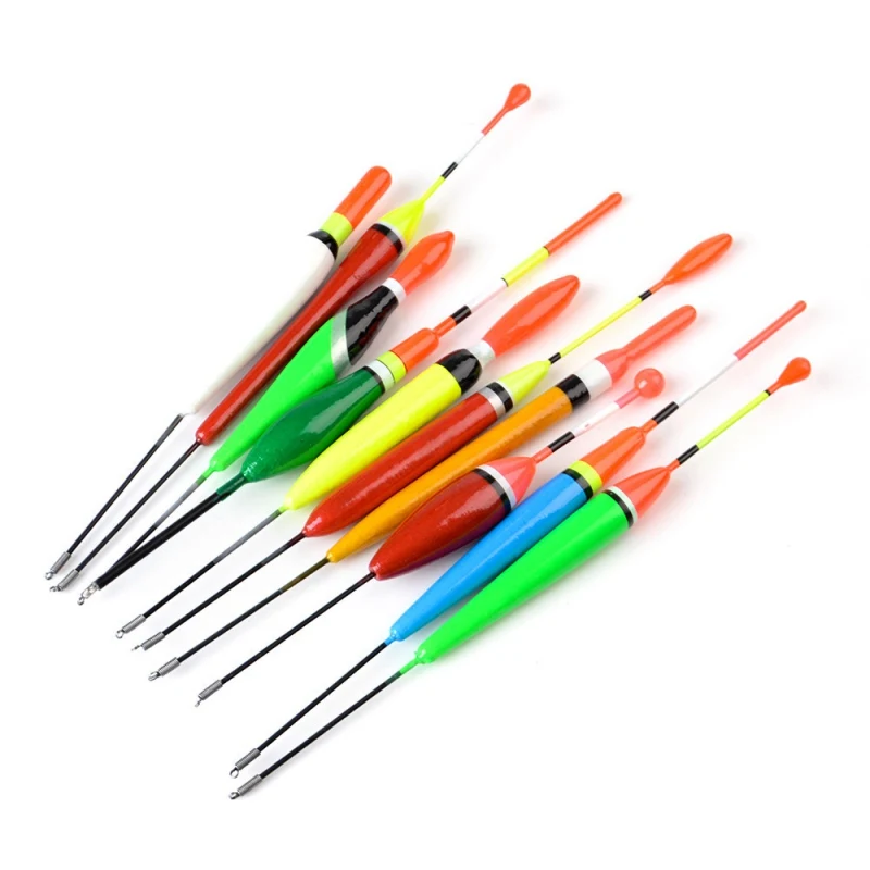 10 шт./компл. рыболовный поплавок набор деревянный пробка Рыбалка плавающий