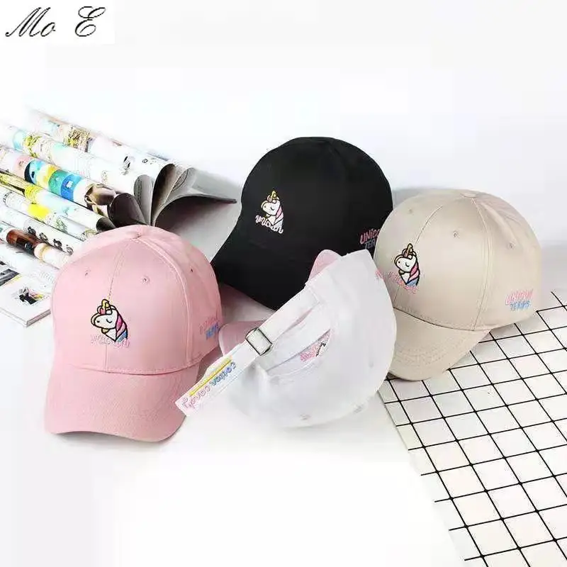 Cute Style Unicorn Embroidery Baseball Cap Personality Lovely Cartoon unisex Hat | Аксессуары для одежды