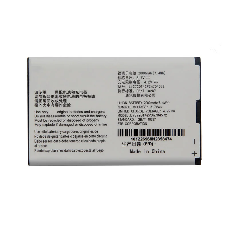 Оригинальный Li3720T42P3h704572 телефон батарея для zte MF90M MF91 MF90 4G wifi