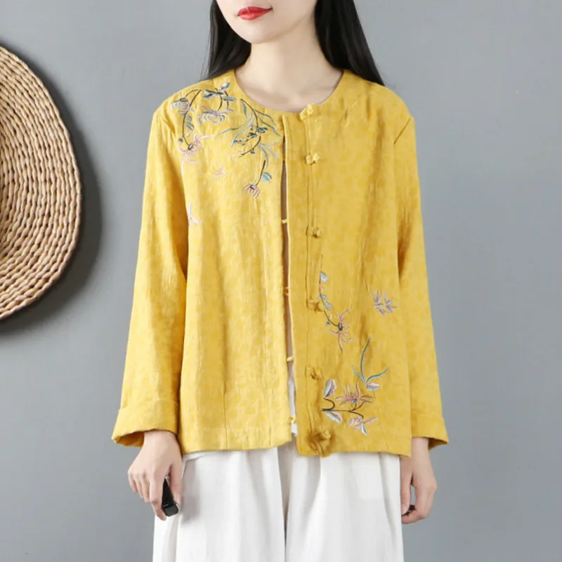 Женские винтажные Топы Max LuLu повседневные свободные блузки с цветочной вышивкой