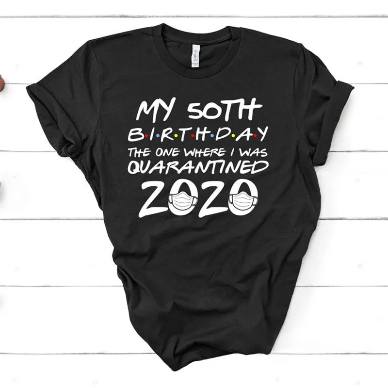 50 я рубашка на день рождения Хэллоуин та где подвергся изоляции 2020 футболка