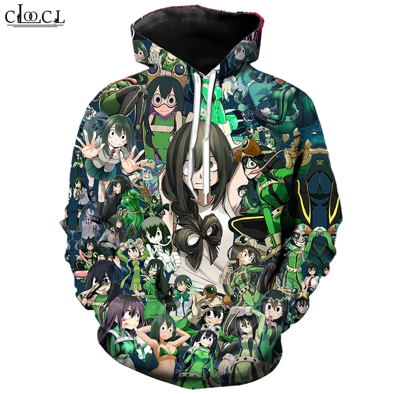 Футболка CLOOCL с аниме Моя геройская Академия мужские и женские толстовки для бега