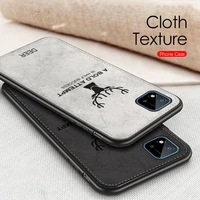 realmec11 2021 case deer pattern fabric cloth phone covers for realme realmi c11 2021 soft silicone bumper shockpoof coque