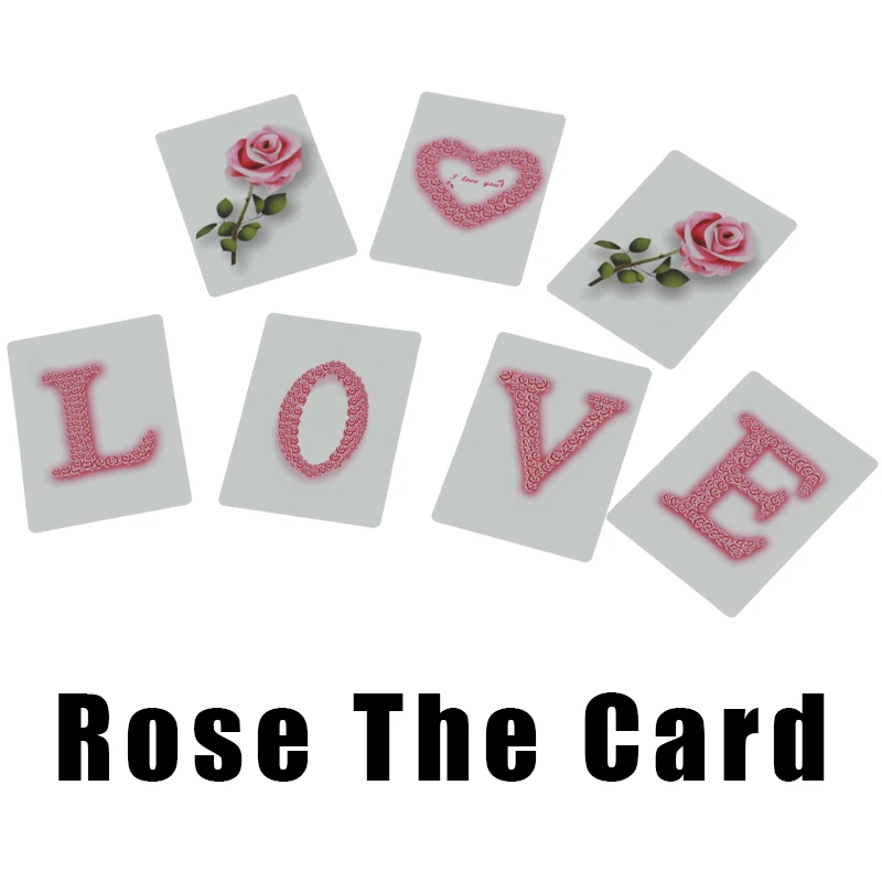 Реквизит для романтических волшебных фокусов реквизит в виде Розы и карт LOVE |