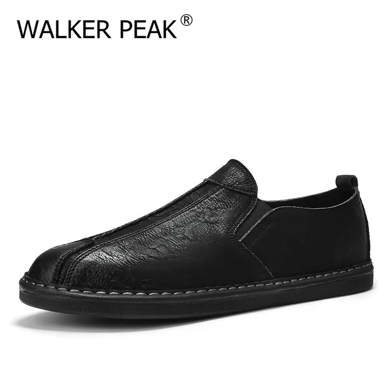 

Mens Driving Shoes 2020 Autumn Men Genuine Leather Loafers Shoes Fashion Handmade Soft Breathable Moccasins Flats Slip On Shoes