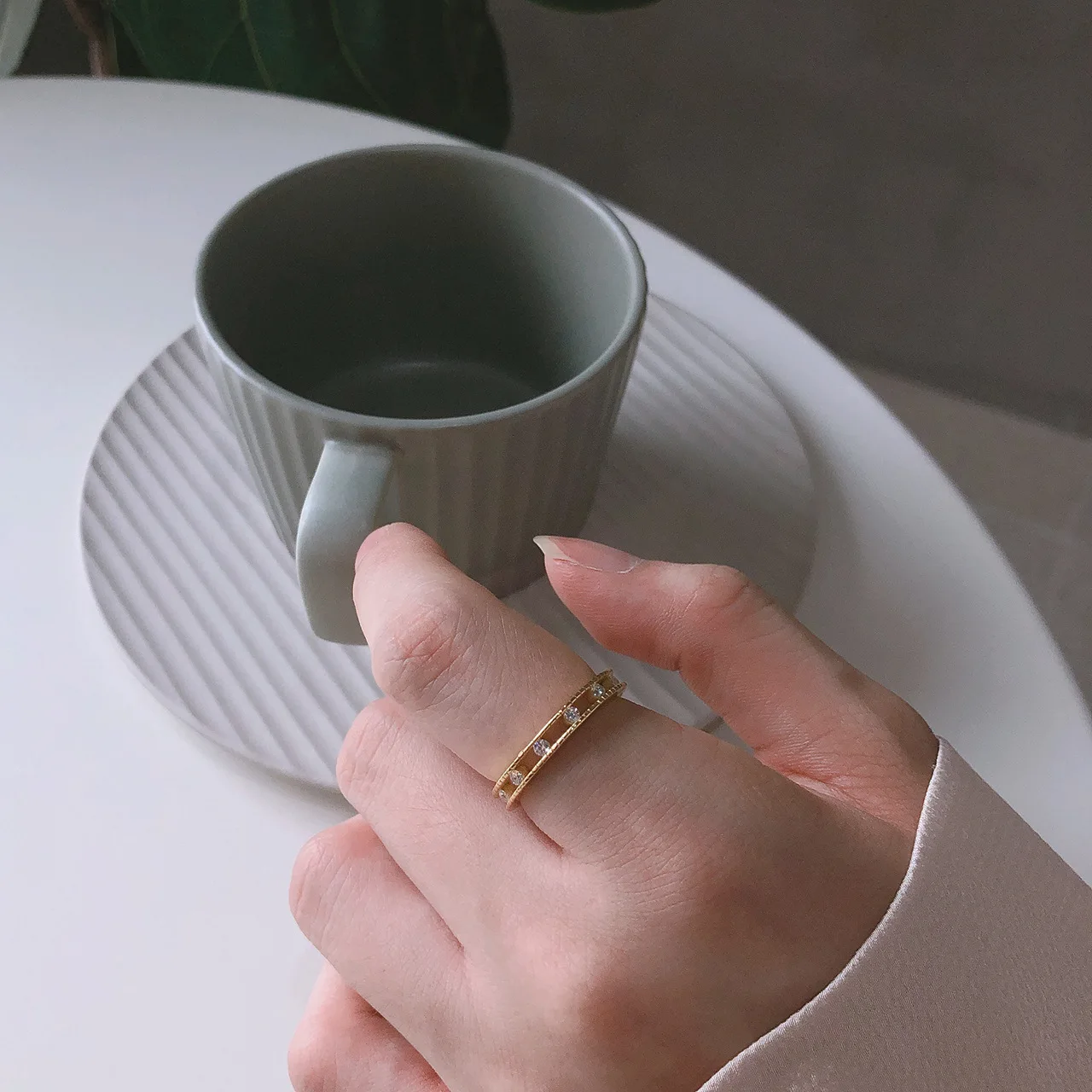 Кольцо из серебра 925 пробы с фианитом 1 шт.|Кольца| |