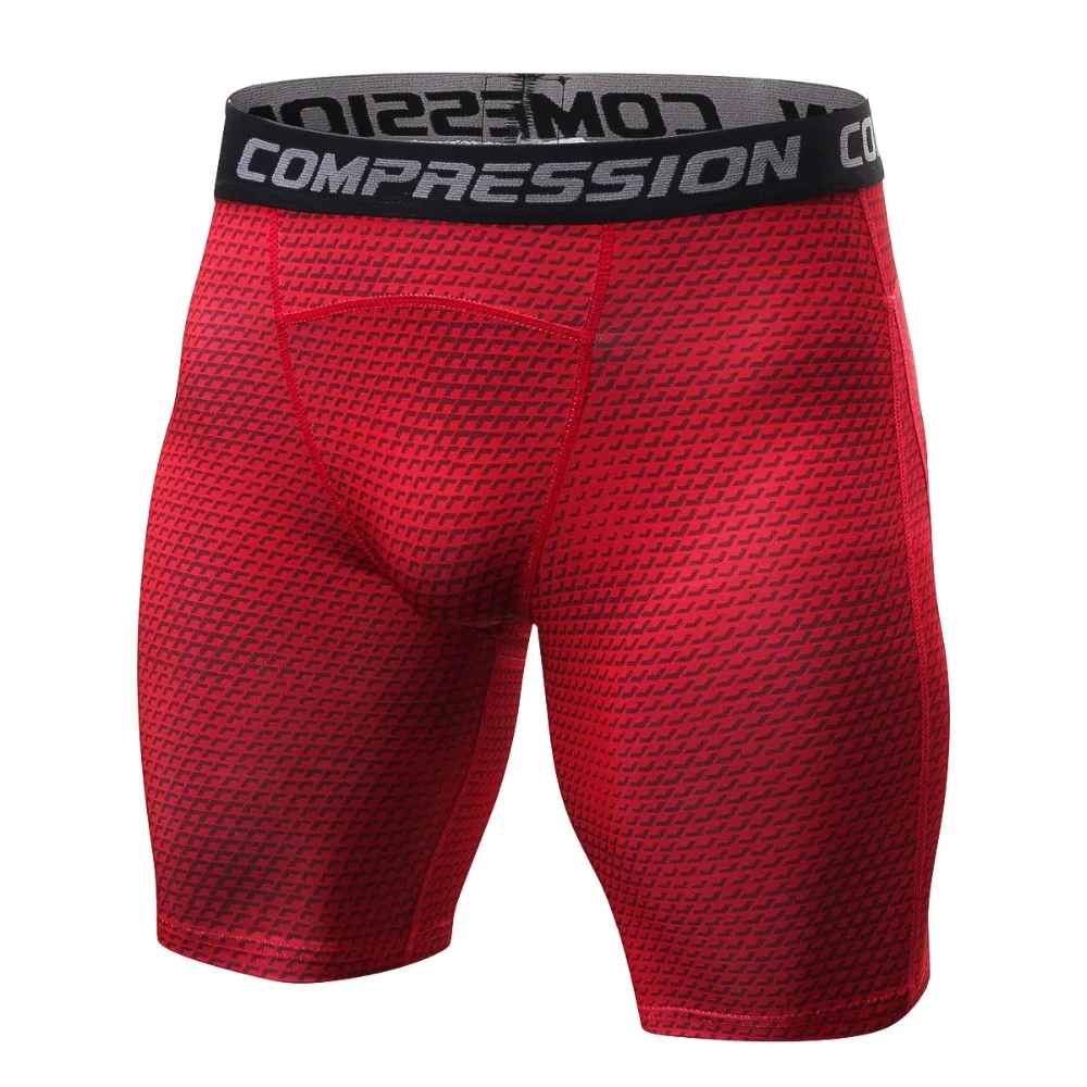 

2018 new style Breathable Men's Compression Shorts MMA Workout Fitness Bottoms Skin Tight Comouflage Short Pants