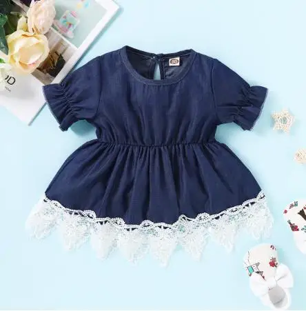 2020 комплекты одежды принцессы для маленьких девочек/платье с оборками кружевное