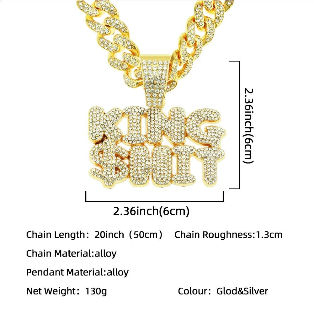 

Women's Necklace Men's Letter Pendant Cuban Chain Wife's Gift Korean Fashion Luxury Wholesale bridesmaid gift neck pendants for