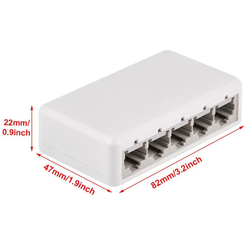 Ethernet Internet Splitter Hub Network Switch Computer 5 Ports 10/100Mbps US Plug | Компьютеры и офис