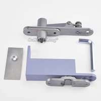 1set 304 stainless steel door pivot hinges invisible freely rotary door hinges with auto soft close function install up and down