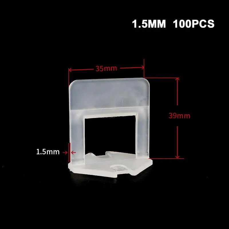 Система выравнивания пластиковой керамической плитки 100 шт. 1 клипса + клиньев