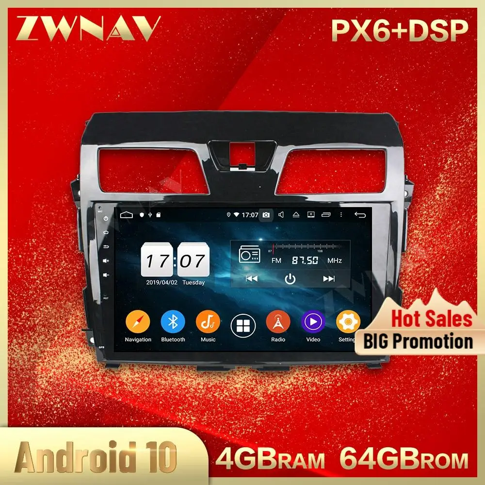 

2 din Android 10,0 экран Автомобильный мультимедийный плеер для Nissan Tenna 2013-2015 BT Видео Аудио Стерео GPS навигация головное устройство Автомобильное ст...
