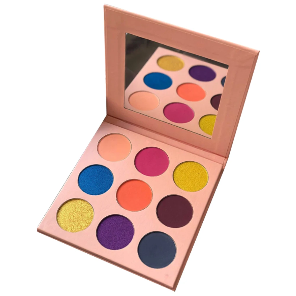 Пигмент 9 видов цветов матовый мерцающий блеск макияж тени для век Палитра
