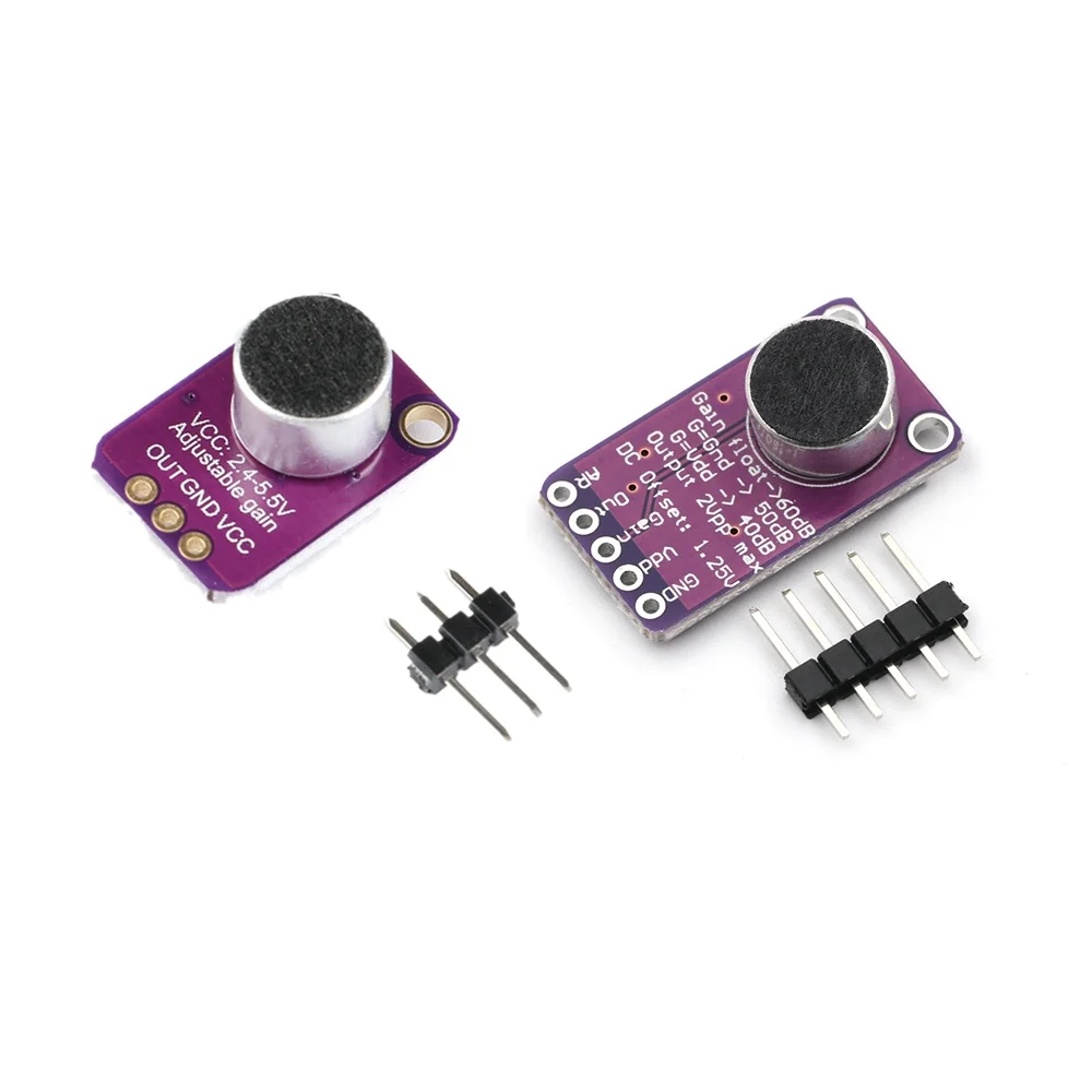 Плата микрофона MAX9814 модуль датчика звука с автоматическим управлением