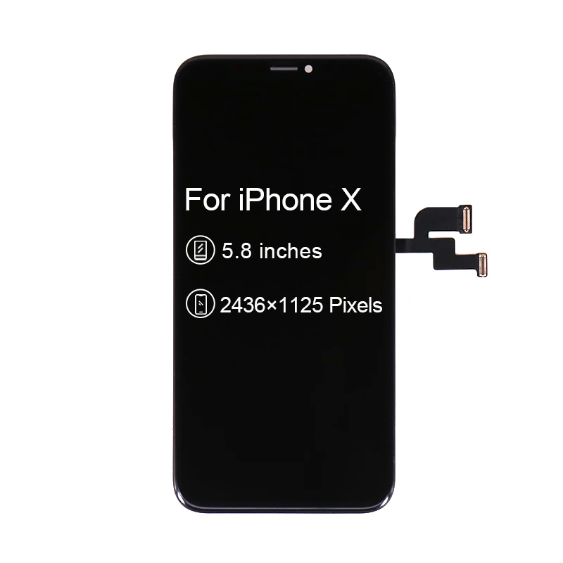 5 8 hot sale lcd mobile phone parts lcd display with touch screen digitizer assembly replacement oled hard flex for iphone x free global shipping