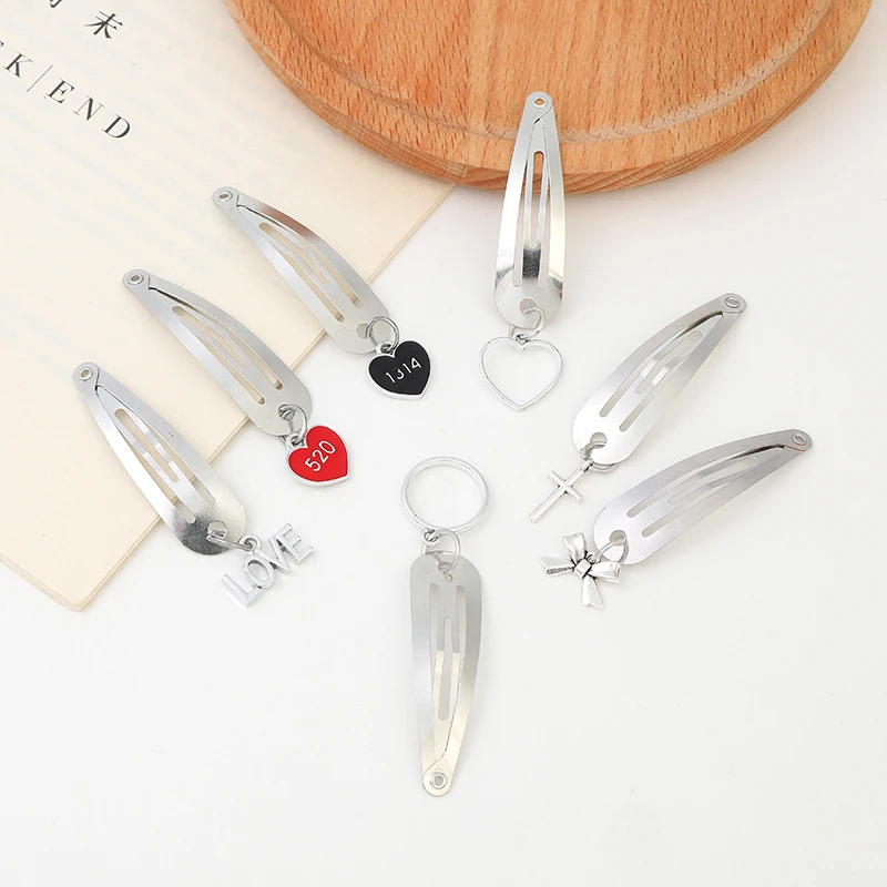 

Vintage Hollow Hair Clip For Women Geometric Water Drop Folder Duckbill Word Clip Card Hairpin Hair Accessories 2021 new