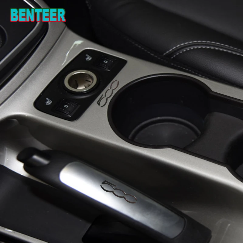 

2pcs/5pcs/10pcs Stainless Steel Car Sticker For Fiat 500 500x 500l