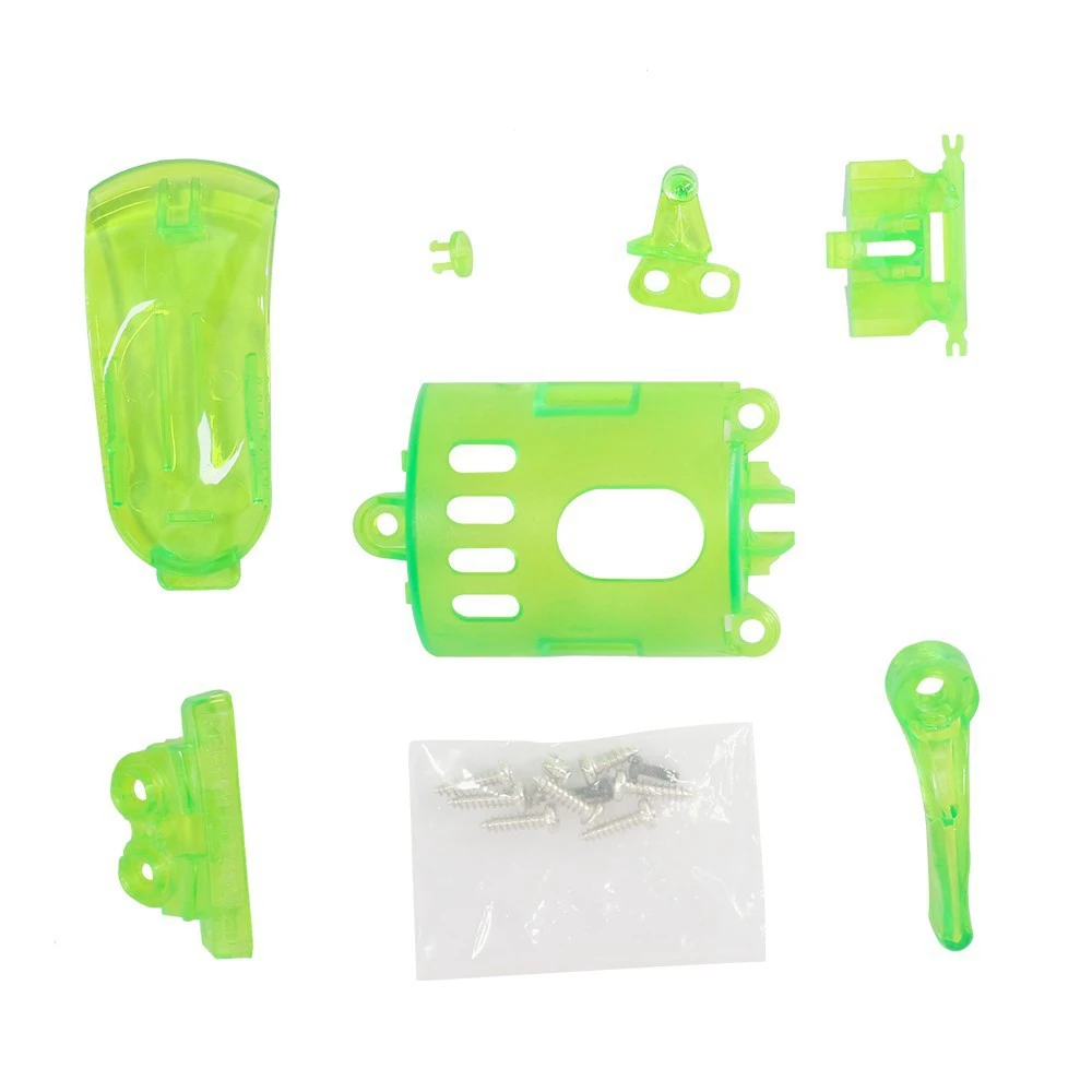 

1 Set of Transparent Green Electric Clipper Shell Upper and Lower Cover Haircut Accessories