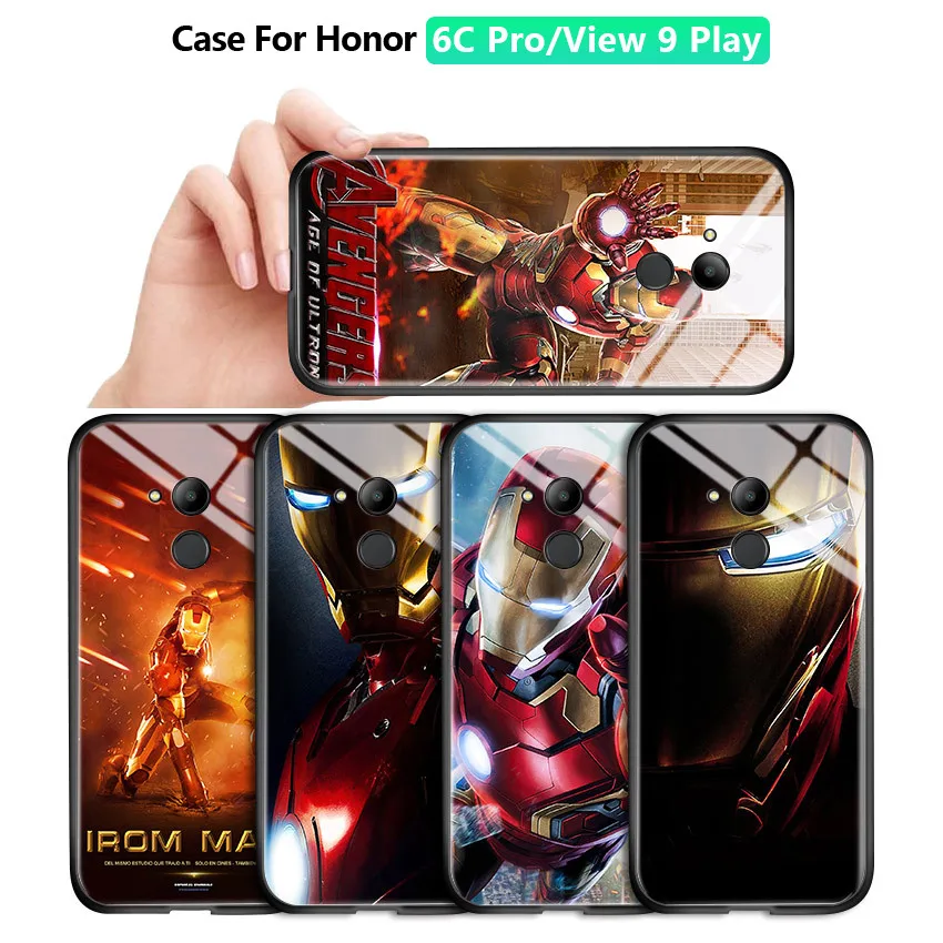 Для Huawei Honor 6C Pro V9 Play 6X Note 10 Marvel Мститель супергерой Железный человек корпус