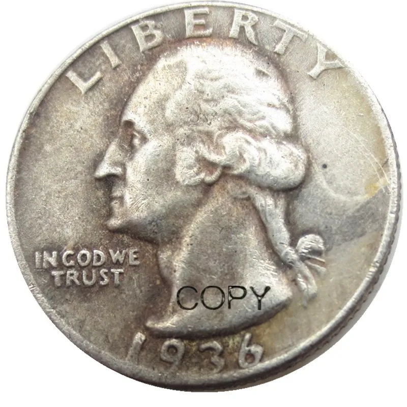 США 1936 квартал Washington Посеребренная копия монет | Дом и сад