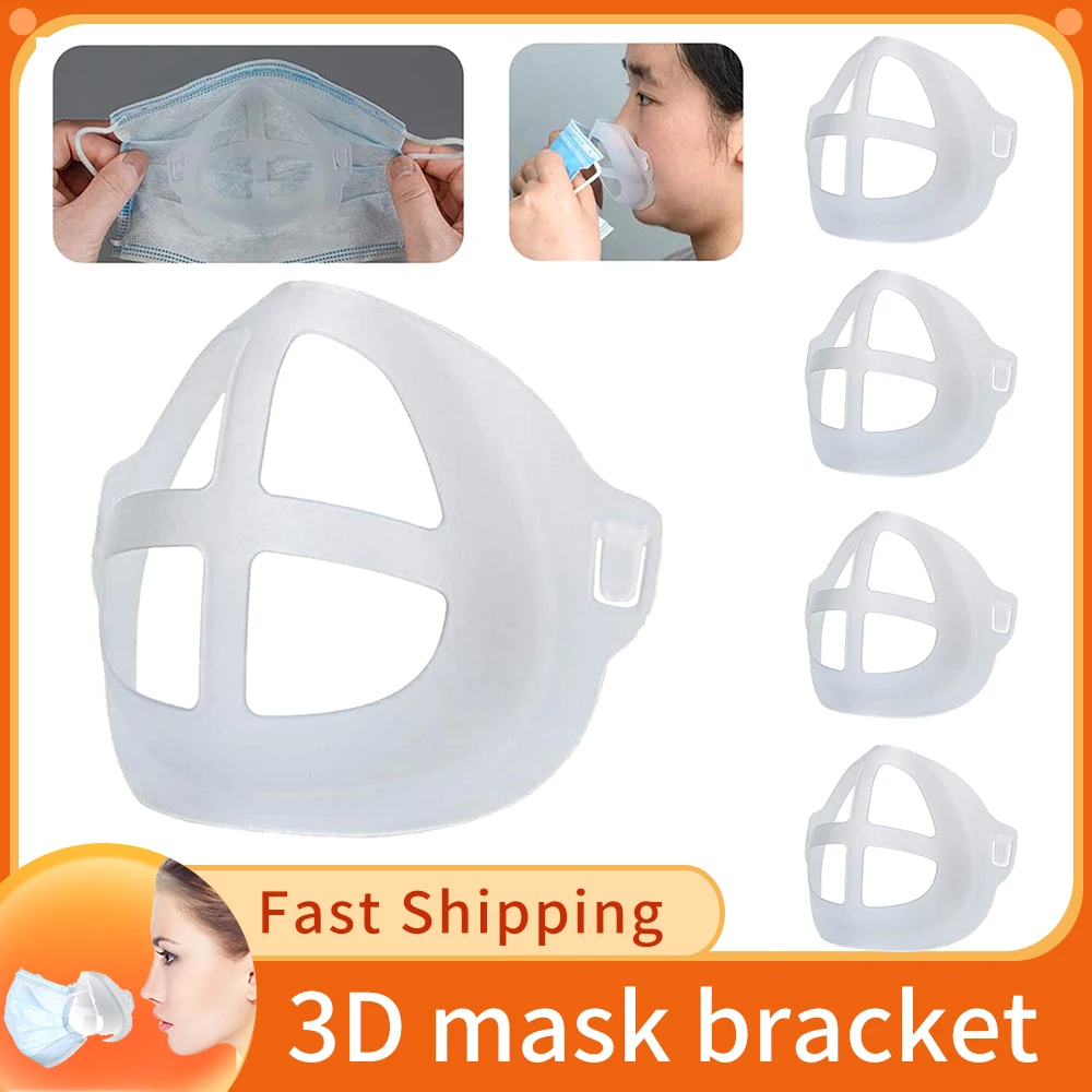 

3D Mouth Mask Support Breathing Assist Help Mask Inner Cushion Bracket Food Grade Silicone Mask Holder Breathable Valve
