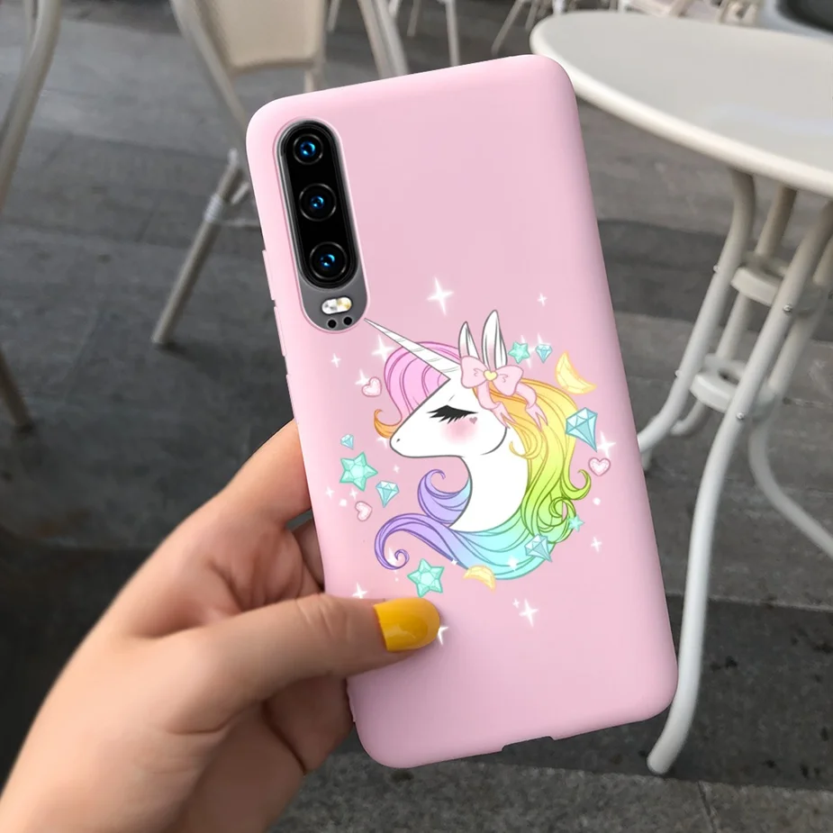 Чехол для Huawei P30 мягкая задняя крышка с милым мультяшным принтом Lite Pro P30Lite P30Pro P 30