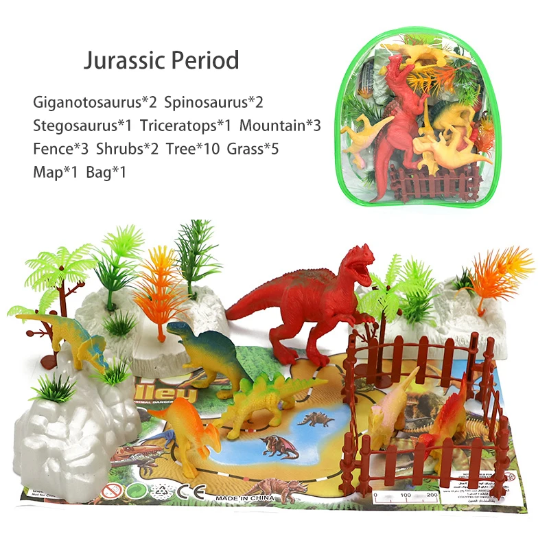Набор пластиковых игрушечных динозавров фигурка Мира Юрского периода модель
