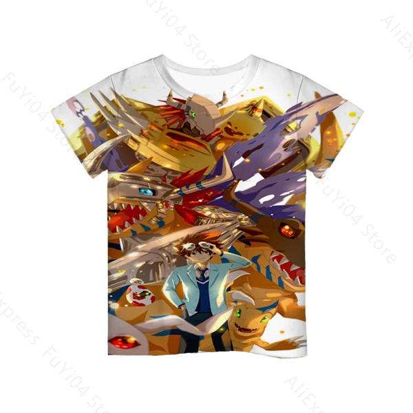 

Digital Monster Summer Boys T Shirt Harajuku Anime 3D Printed Girls Streetwear Children Kids Clothes Baby Funny Tshirt O-Neck